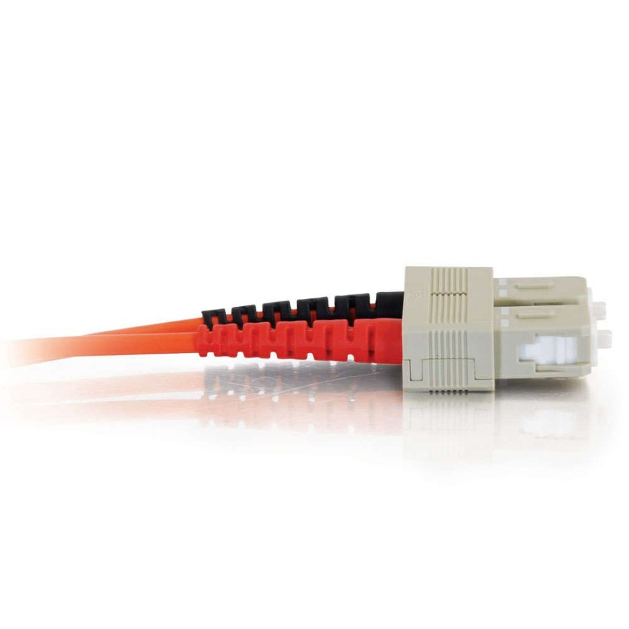 Cables to Go 13.1Ft (4M) Sc-Sc 50/125 Om2 Duplex Multimode Fiber Optic Cable (Taa Compliant) - Plenum Cmp-Rated - Orange Best