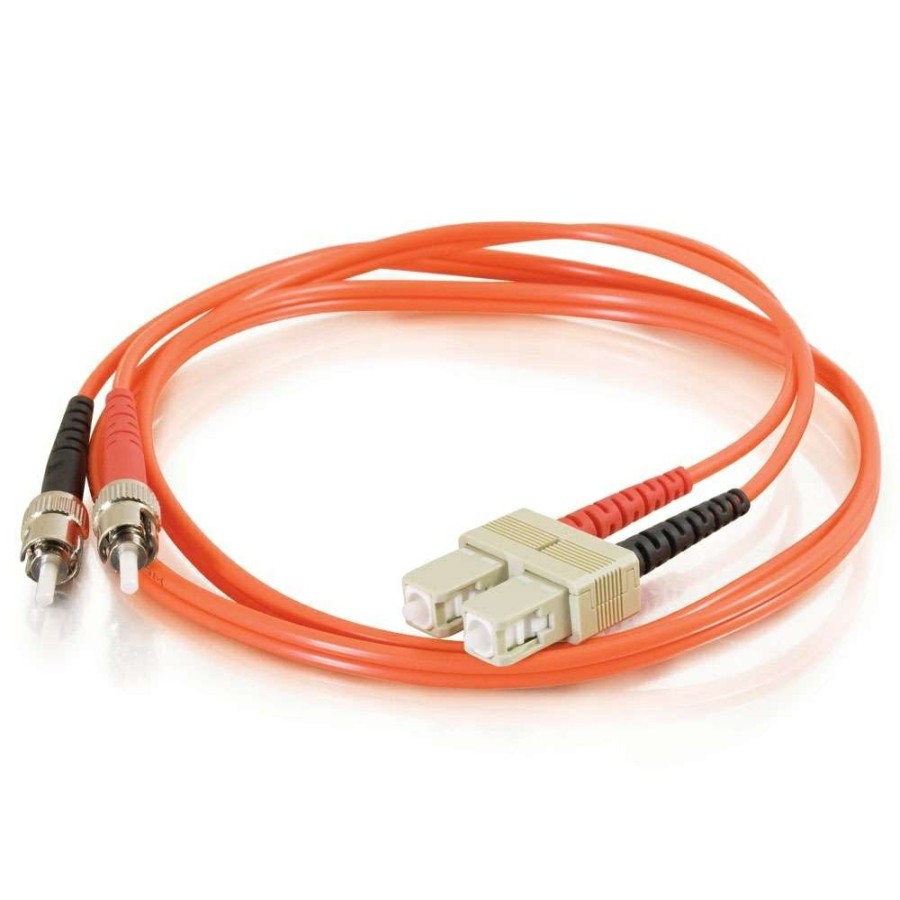 Cables to Go 9.8Ft (3M) Sc-St 62.5/125 Om1 Duplex Multimode Fiber Optic Cable (Taa Compliant) - Orange New