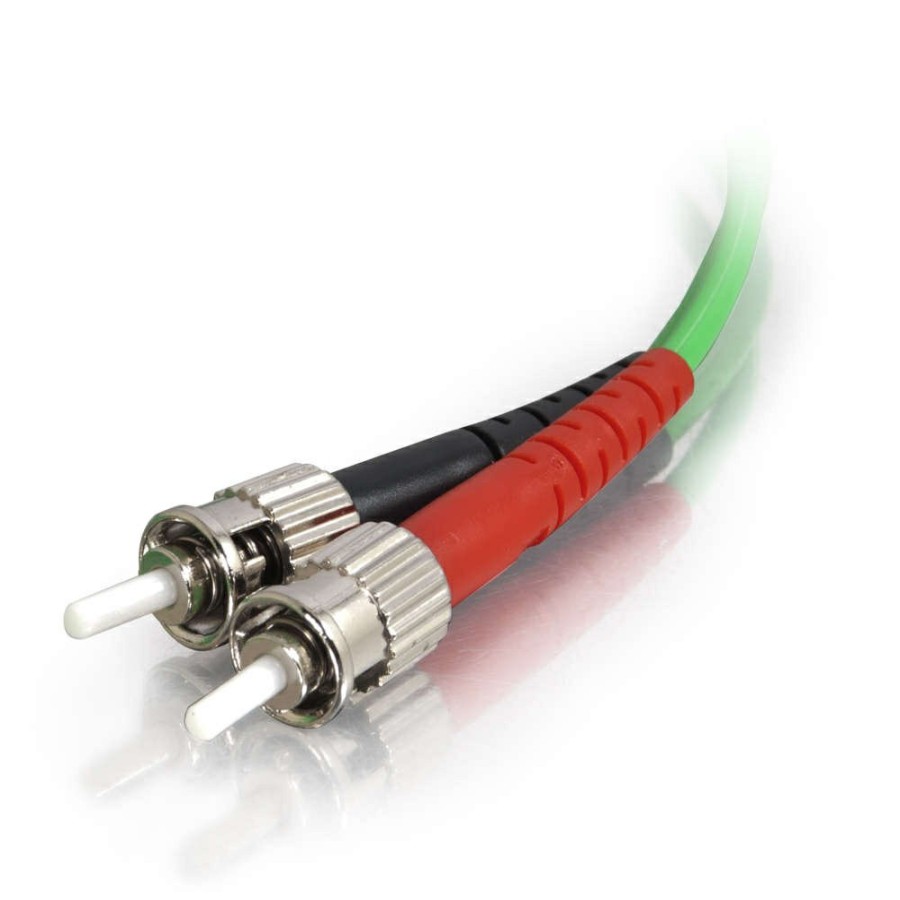 Cables to Go 9.8Ft (3M) St-St 62.5/125 Om1 Duplex Multimode Pvc Fiber Optic Cable - Green Clearance