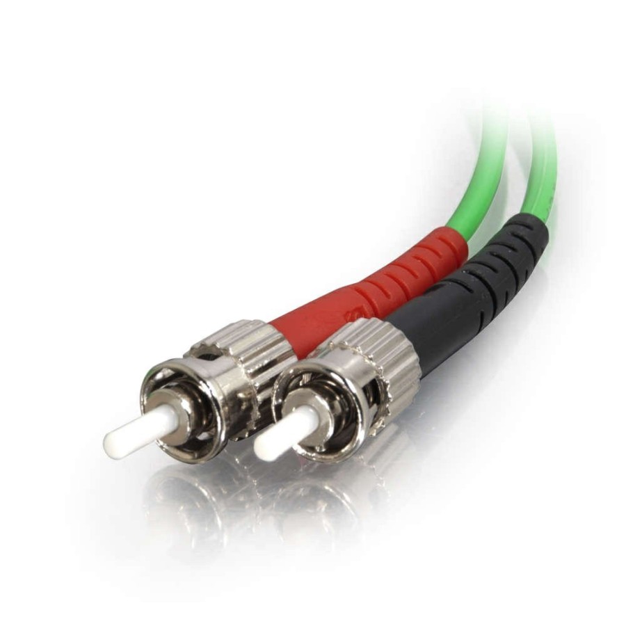 Cables to Go 9.8Ft (3M) St-St 62.5/125 Om1 Duplex Multimode Pvc Fiber Optic Cable - Green Clearance