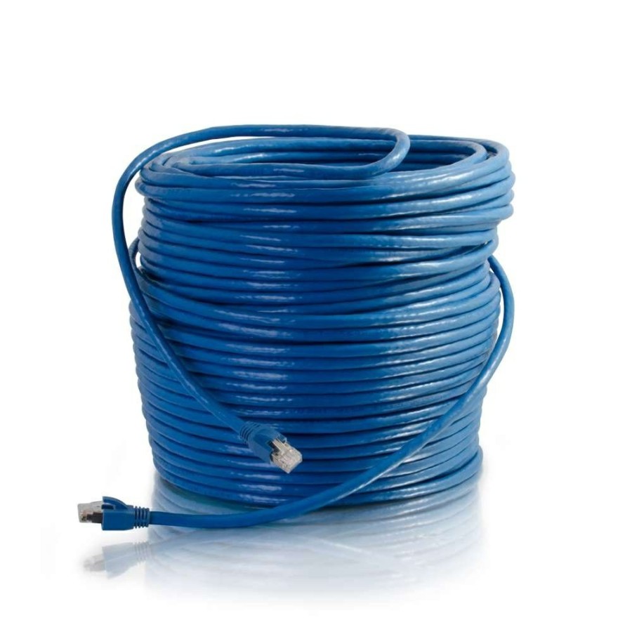 Cables to Go 200Ft (61M) Cat6 Snagless Solid Shielded Ethernet Network Patch Cable - Blue Best