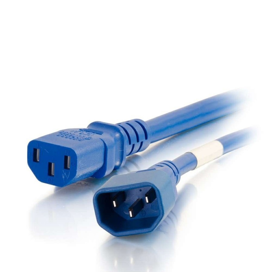 Cables to Go 6Ft (1.8M) 14Awg Power Cord (Iec320C14 To Iec320C13) - Blue Wholesale