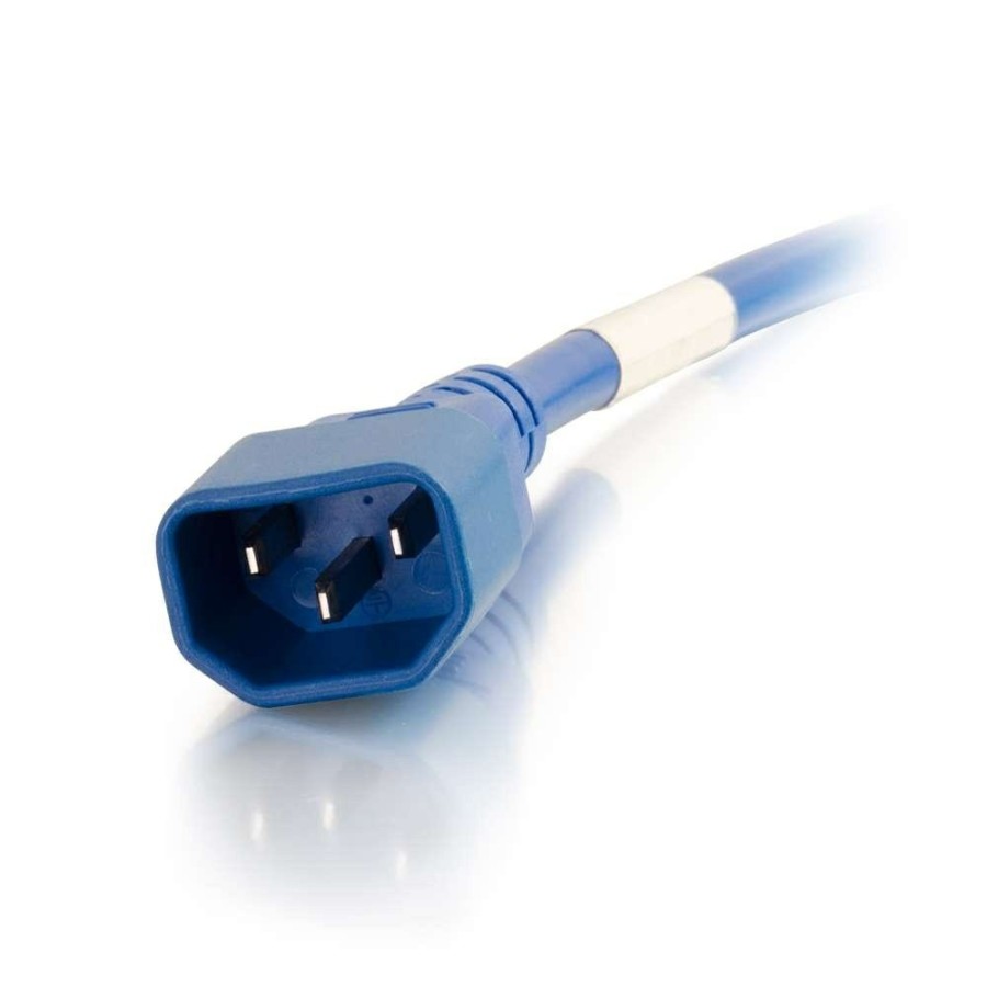 Cables to Go 6Ft (1.8M) 14Awg Power Cord (Iec320C14 To Iec320C13) - Blue Wholesale