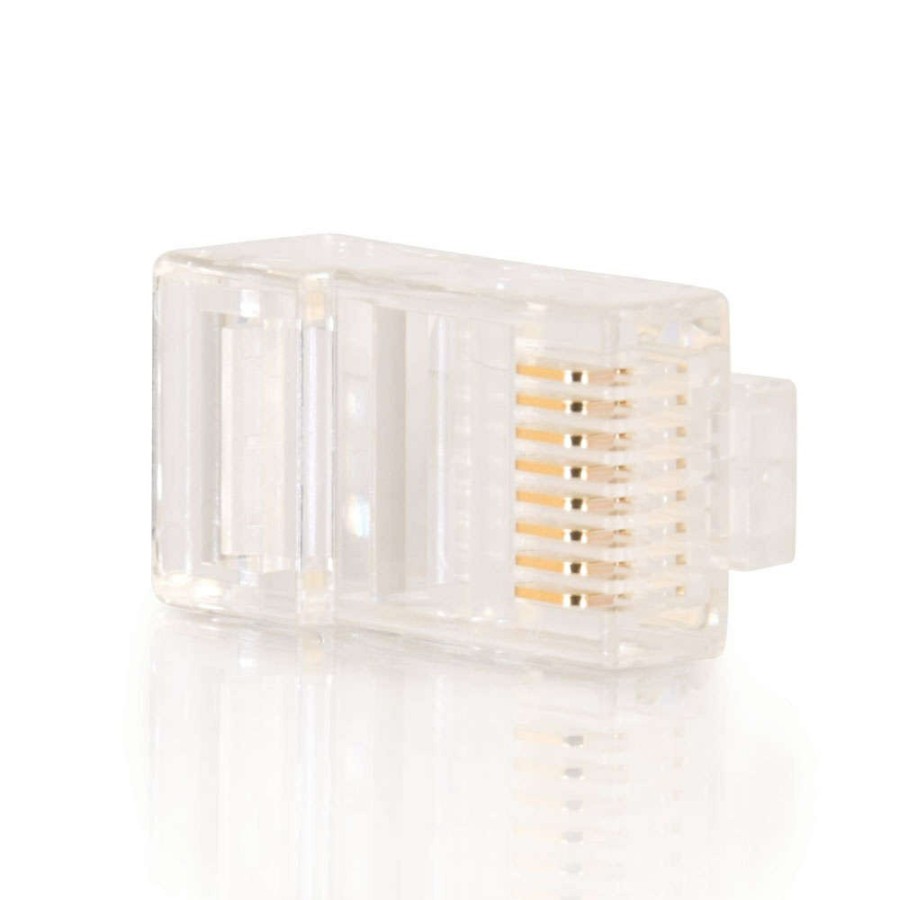 Cables to Go Rj45 Cat5E Modular Plug For Round Stranded Cable Multipack (100-Pack) (Taa Compliant) Wholesale