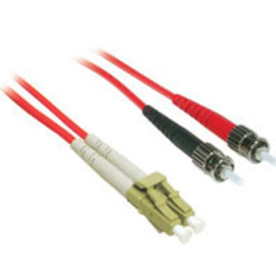 Cables to Go 9.8Ft (3M) Lc-St 62.5/125 Om1 Duplex Multimode Pvc Fiber Optic Cable - Red New