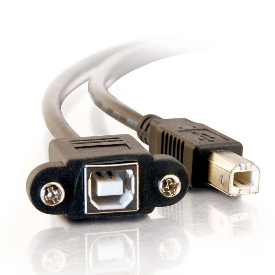 Cables to Go 1Ft (0.3M) Panel-Mount Usb 2.0 B Female To B Male Cable Wholesale