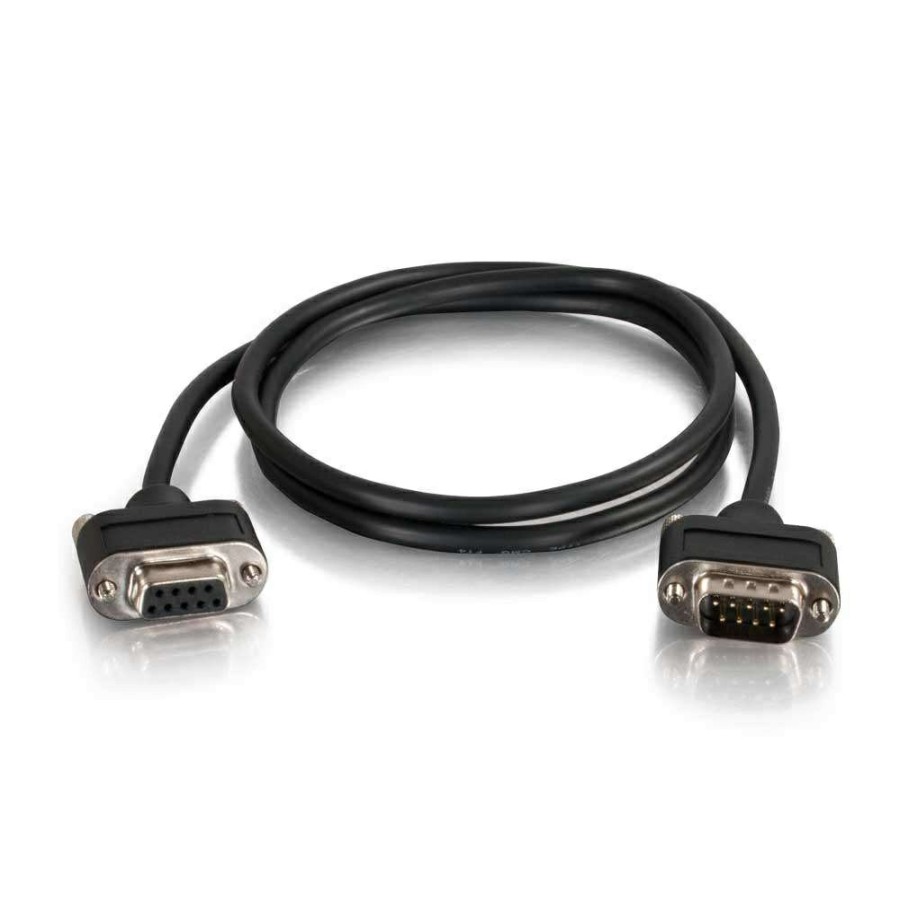 Cables to Go 35Ft (10.7M) Serial Rs232 Db9 Cable With Low Profile Connectors M/F - In-Wall Cmg-Rated Hot