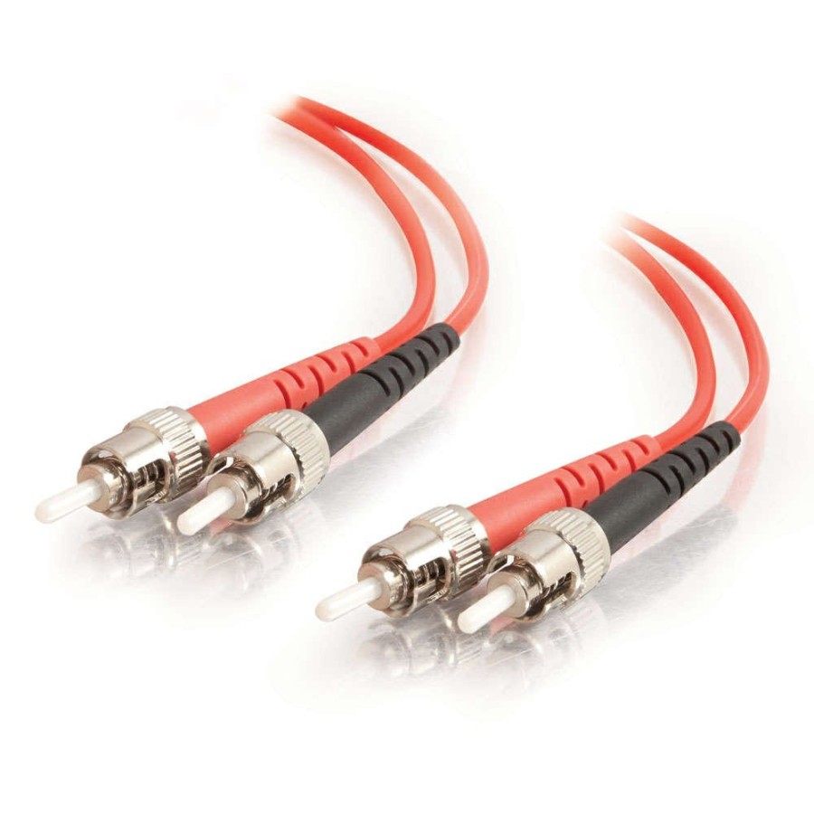 Cables to Go 6.6Ft (2M) St-St 62.5/125 Om1 Duplex Multimode Pvc Fiber Optic Cable - Red Wholesale