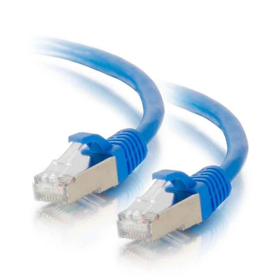 Cables to Go 8Ft (2.4M) Cat6 Snagless Shielded (Stp) Ethernet Network Patch Cable - Blue New