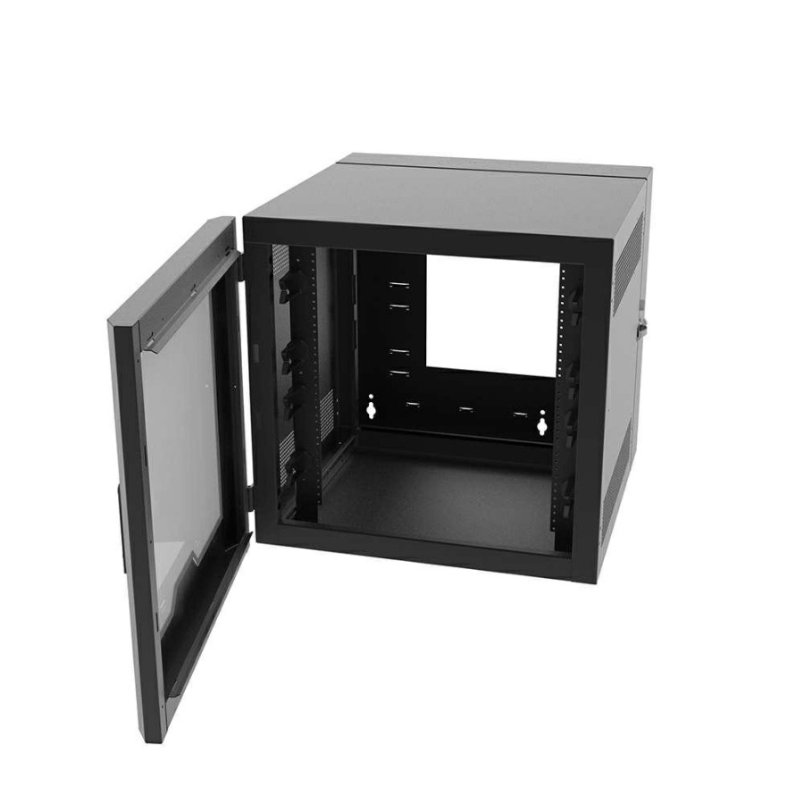 Cables to Go 12Ru Swing-Out Wall-Mount Cabinet With Plexiglass Door - Black Online