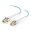 Cables to Go 6.6Ft (2M) Lc Uniboot 10Gb 50/125 Om3 Duplex Multimode Pvc Fiber Optic Cable - Aqua Clearance