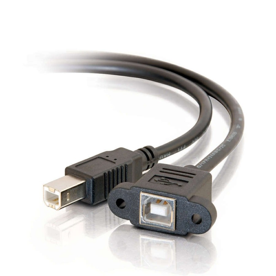 Cables to Go 2Ft (0.6M) Panel-Mount Usb 2.0 B Female To B Male Cable Wholesale