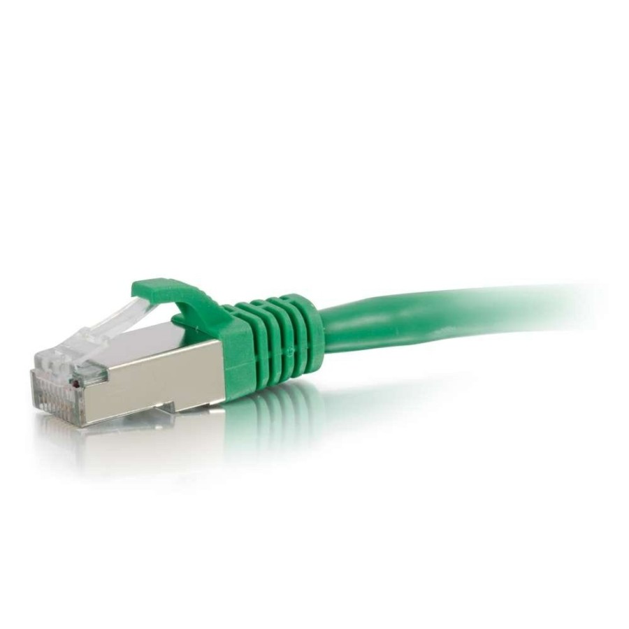 Cables to Go 8Ft (2.4M) Cat6 Snagless Shielded (Stp) Ethernet Network Patch Cable - Green New