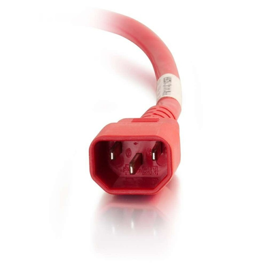 Cables to Go 8Ft (2.4M) 18Awg Power Cord (Iec320C14 To Iec320C13) -Red New