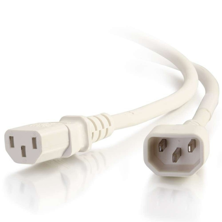 Cables to Go 8Ft (2.4M) 14Awg Power Cord (Iec320C14 To Iec320C13) - White Online