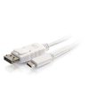 Cables to Go 12Ft (3.7M) Usb-C® To Displayport Adapter Cable - 4K 30Hz - White Hot