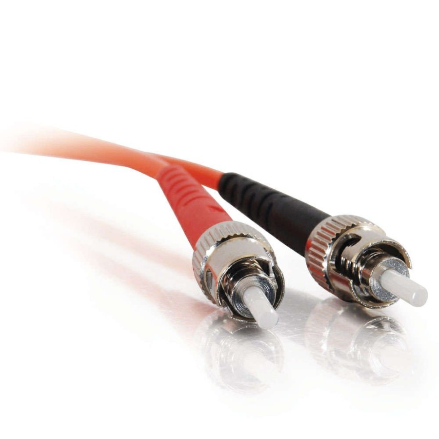 Cables to Go 6.6Ft (2M) St-St 62.5/125 Om1 Duplex Multimode Pvc Fiber Optic Cable - Orange Clearance