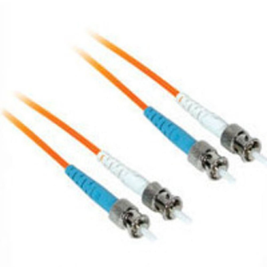 Cables to Go 9.8Ft (3M) St-St 50/125 Om2 Duplex Multimode Fiber Optic Cable (Taa Compliant) - Low Smoke Zero Halogen Lszh - Orange Hot