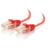 Cables to Go 1Ft (0.3M) Cat6 Snagless Unshielded (Utp) Slim Ethernet Network Patch Cable - Red Hot