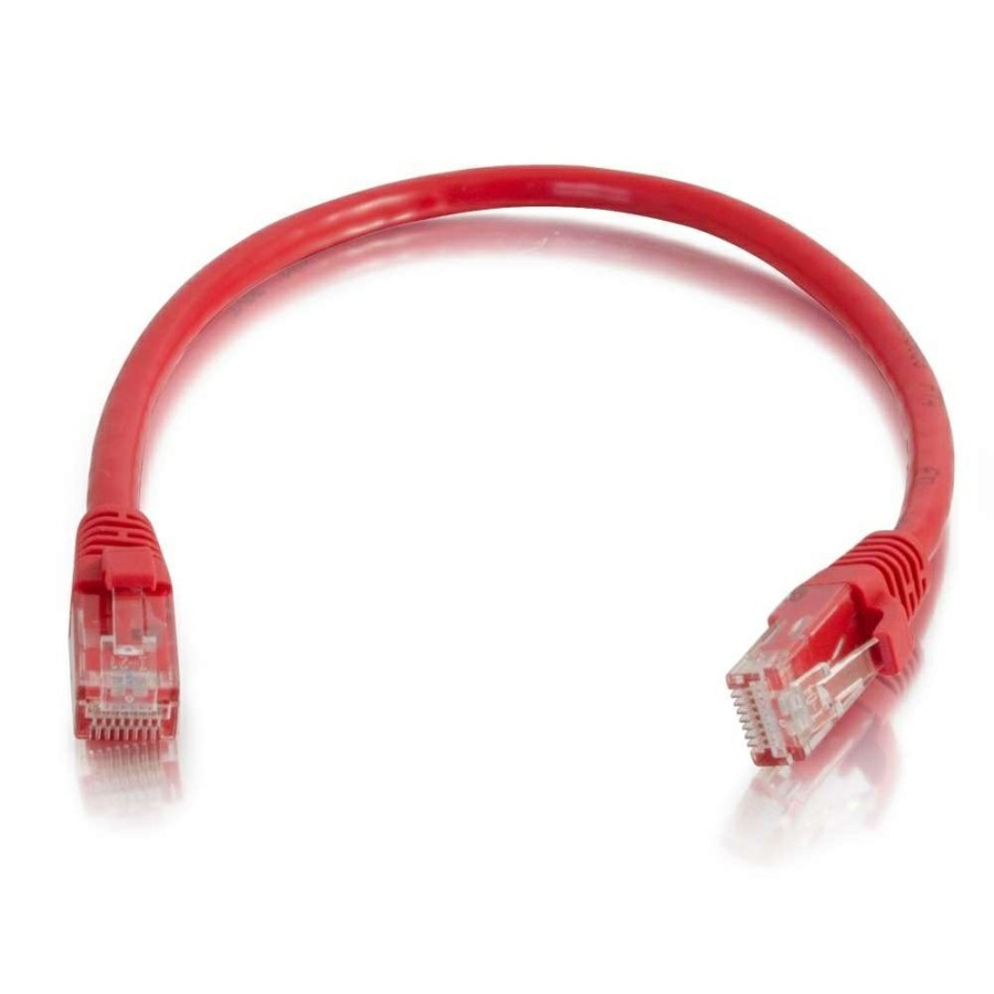 Cables to Go 0.5Ft (0.15M) Cat6 Snagless Unshielded (Utp) Ethernet Network Patch Cable - Red Clearance