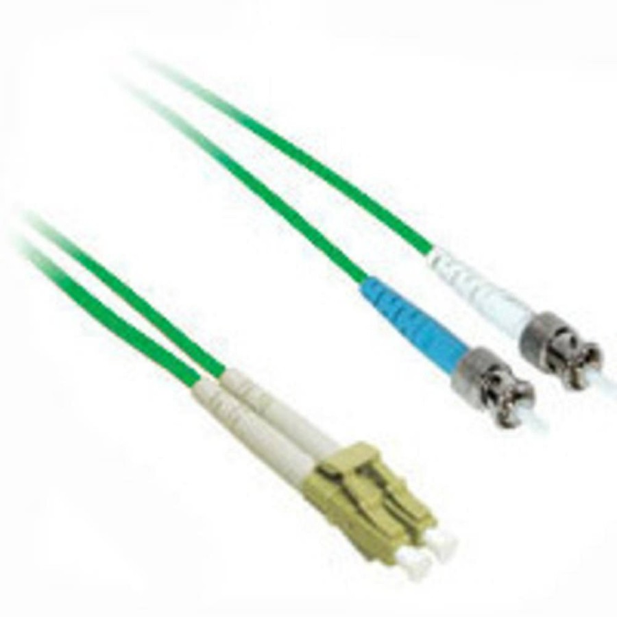 Cables to Go 9.8Ft (3M) Lc-St 50/125 Om2 Duplex Multimode Pvc Fiber Optic Cable - Green Clearance