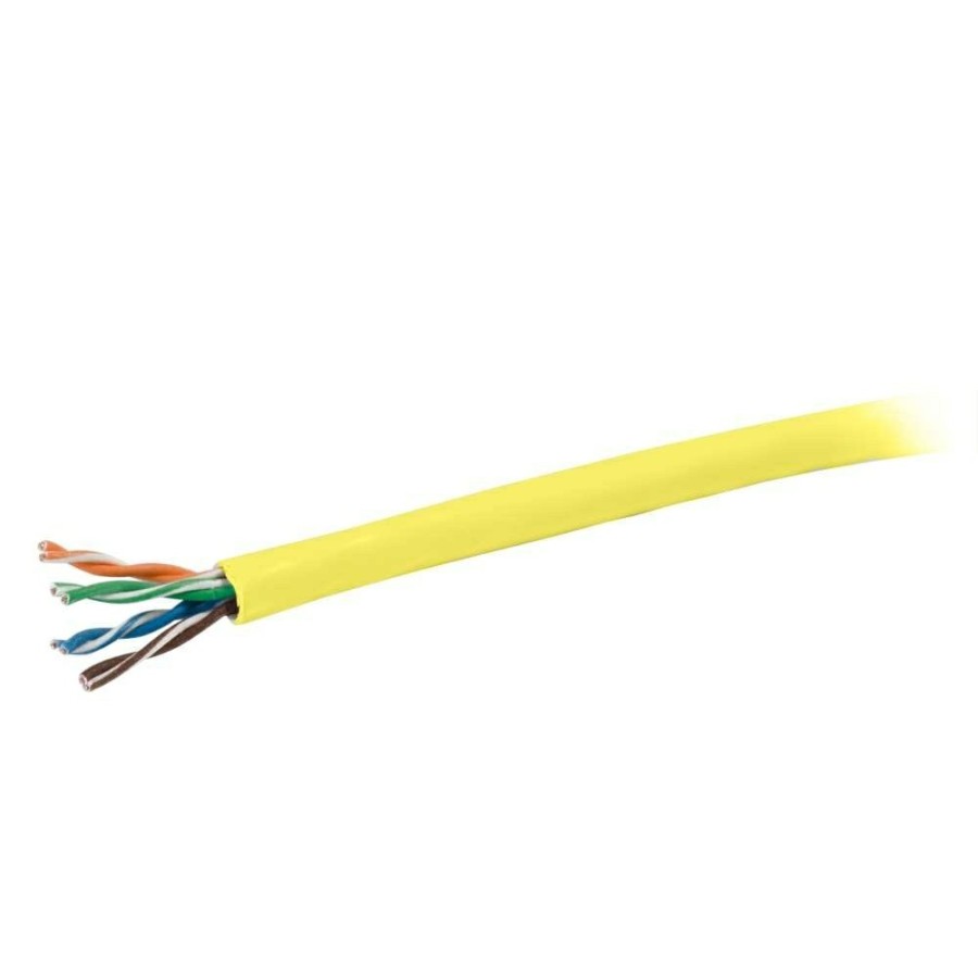 Cables to Go 1000Ft (304.8M) Cat5E Bulk Unshielded (Utp) Ethernet Network Cable With Stranded Conductors - In-Wall Cm-Rated (Taa Compliant) - Yellow Best