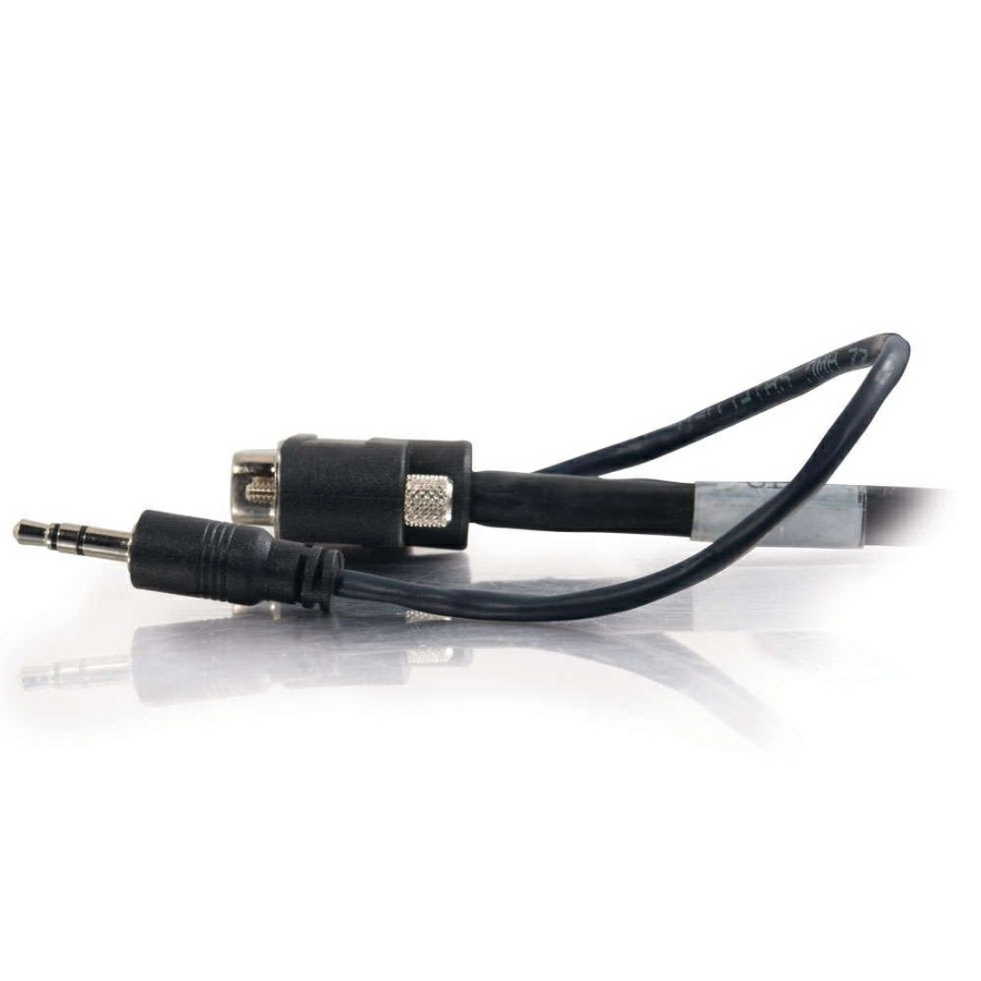 Cables to Go 35Ft (10.7M) Vga + 3.5Mm A/V Cable With Rounded Low Profile Connectors M/M - Plenum Cmp-Rated Clearance