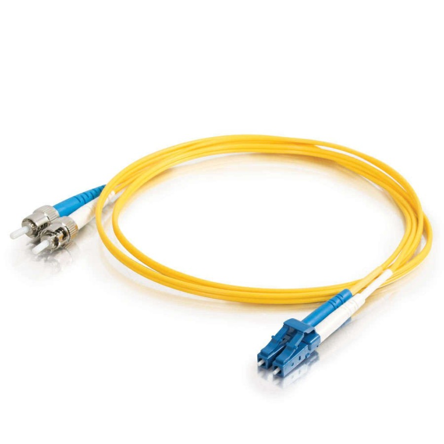 Cables to Go 19.7Ft (6M) Lc-St 9/125 Os2 Duplex Single-Mode Fiber Optic Cable (Taa Compliant) - Yellow Wholesale