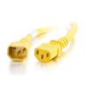 Cables to Go 6Ft (1.8M) 18Awg Power Cord (Iec320C14 To Iec320C13) - Yellow Hot