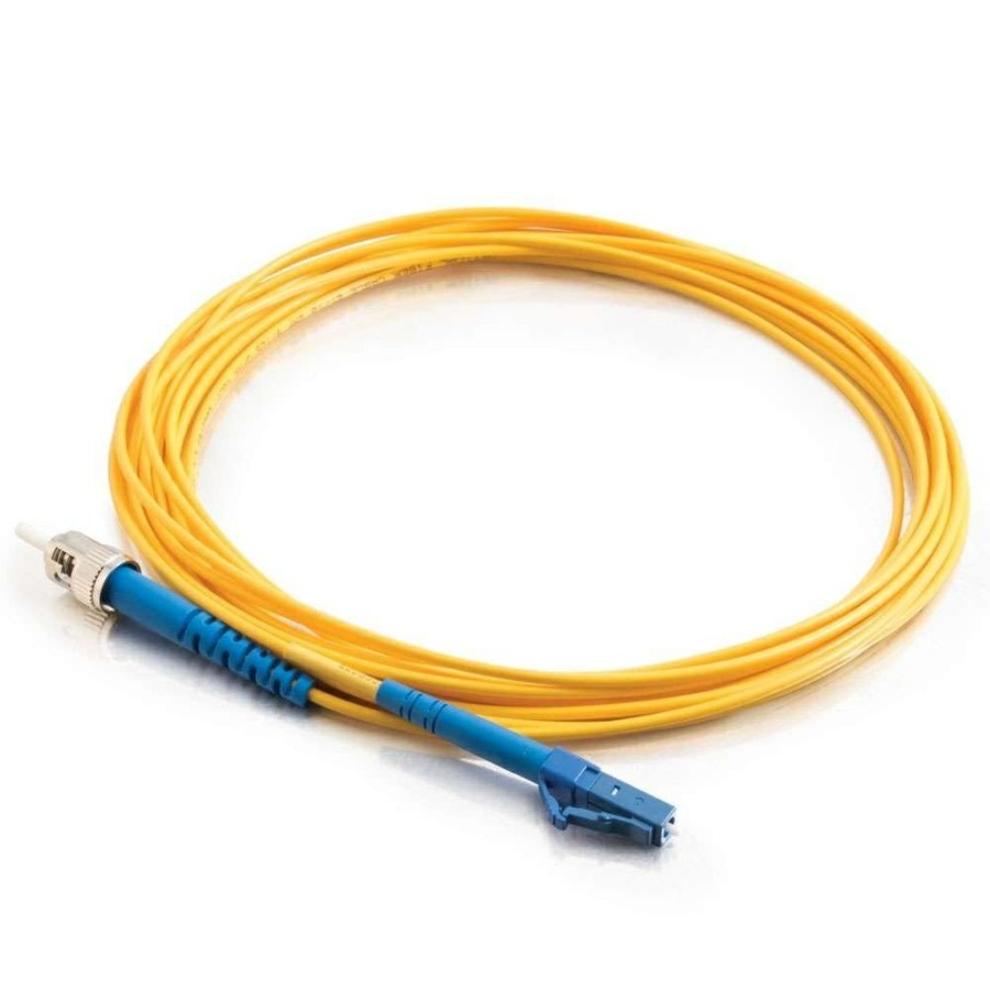 Cables to Go 13.1Ft (4M) Lc-St 9/125 Os2 Simplex Single-Mode Pvc Fiber Optic Cable (Taa Compliant) - Yellow Clearance