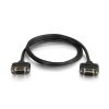 Cables to Go 25Ft (7.6M) Serial Rs232 Db9 Null Modem Cable With Low Profile Connectors F/F - In-Wall Cmg-Rated Clearance