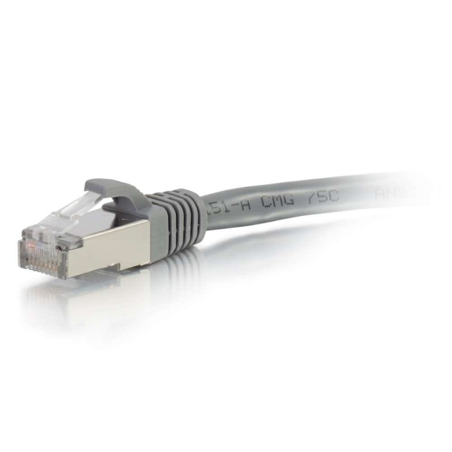 Cables to Go 0.5Ft (0.15M) Cat6 Snagless Shielded (Stp) Ethernet Network Patch Cable - Gray Hot