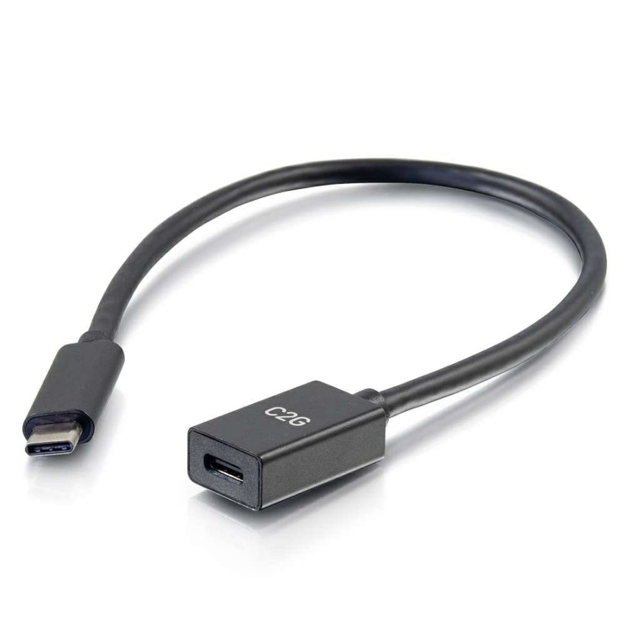 Cables to Go 1Ft (0.3M) Usb-C To C 3.1 (Gen 1) Male To Female Extension Cable (5Gbps) New