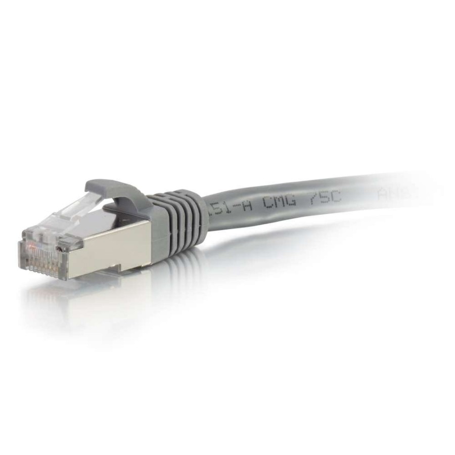 Cables to Go 12Ft (3.7M) Cat6 Snagless Shielded (Stp) Ethernet Network Patch Cable - Gray New