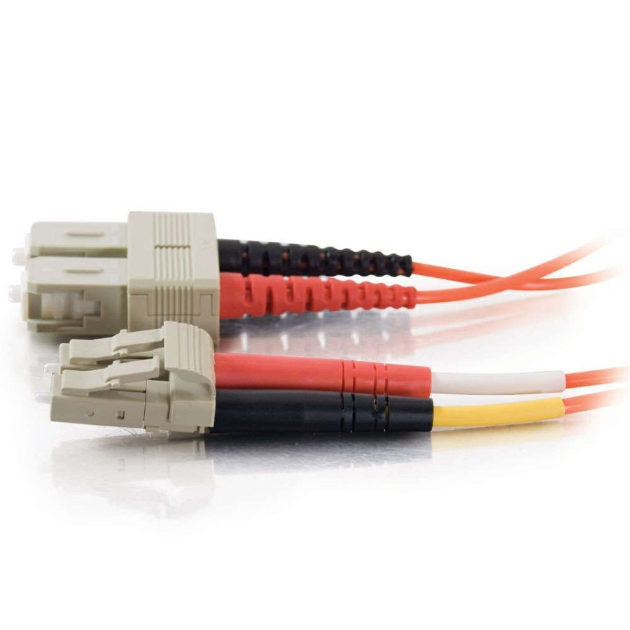 Cables to Go 65.6Ft (20M) Lc-Sc 50/125 Om2 Duplex Multimode Fiber Optic Cable (Taa Compliant) - Orange Hot