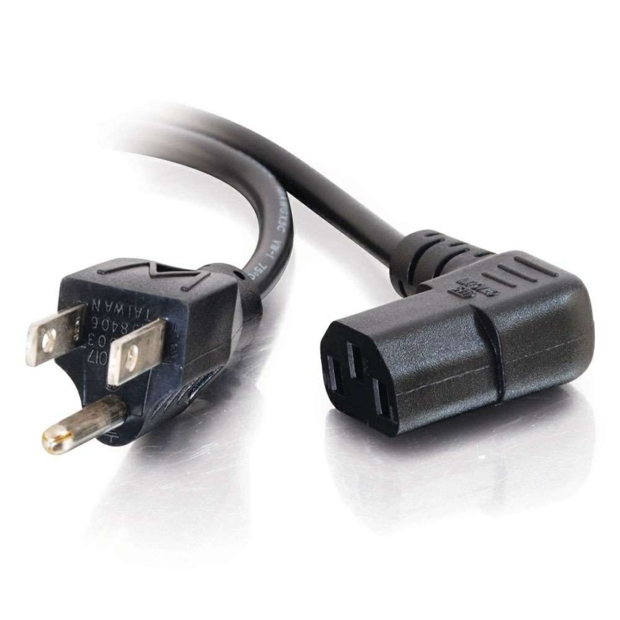 Cables to Go 10Ft (3M) 18 Awg Universal Right Angle Power Cord (Nema 5-15P To Iec320C13R) (Taa Compliant) Online