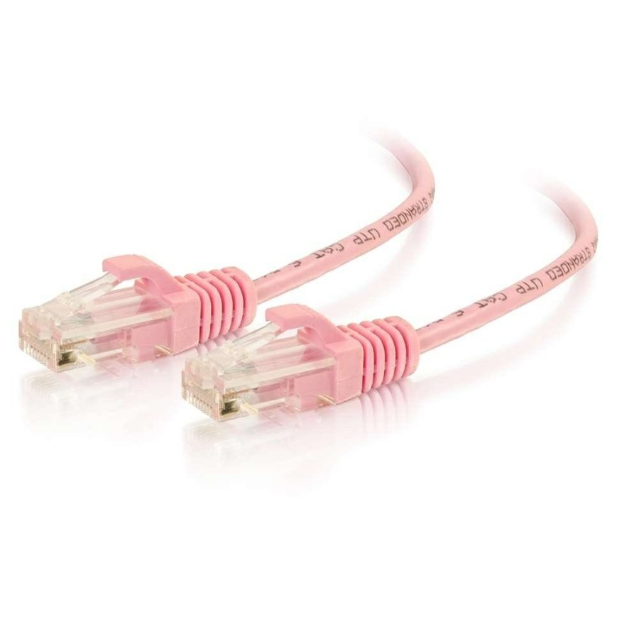 Cables to Go 10Ft (3M) Cat6 Snagless Unshielded (Utp) Slim Ethernet Network Patch Cable - Pink New