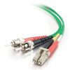 Cables to Go 6.6Ft (2M) Lc-St 62.5/125 Om1 Duplex Multimode Pvc Fiber Optic Cable - Green New