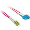 Cables to Go 6.6Ft (2M) Lc-Sc 9/125 Os2 Duplex Single-Mode Pvc Fiber Optic Cable (Taa Compliant) - Red Clearance