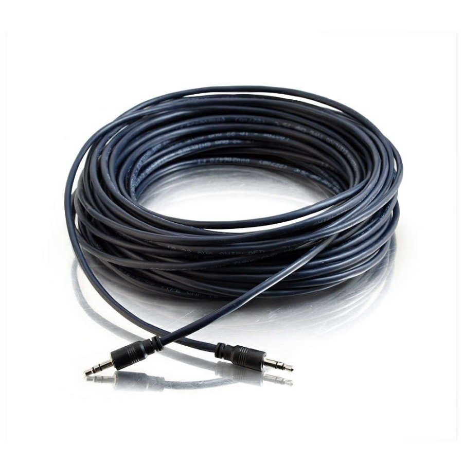 Cables to Go 25Ft (7.6M) 3.5Mm Stereo Audio Cable With Low Profile Connectors M/M - Plenum Cmp-Rated Hot