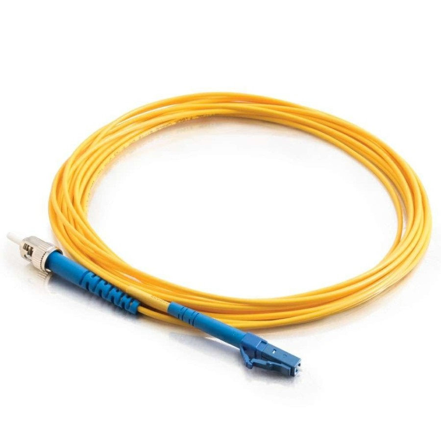 Cables to Go 49.2Ft (15M) Lc-St 9/125 Os2 Simplex Single-Mode Pvc Fiber Optic Cable - Yellow Wholesale