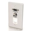 Cables to Go Vga And 3.5Mm Audio Pass Through Single Gang Wall Plate With One Keystone - Brushed Aluminum Online