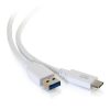 Cables to Go 3Ft (0.9M) Usb-C® To Usb-A Superspeed Usb 5Gbps Cable M/M - White Hot