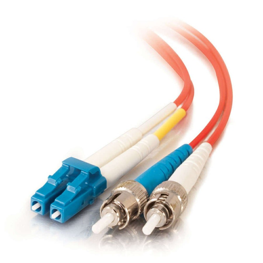 Cables to Go 32.8Ft (10M) Lc-St 9/125 Os2 Duplex Single-Mode Fiber Optic Cable - Plenum Cmp-Rated - Red Online