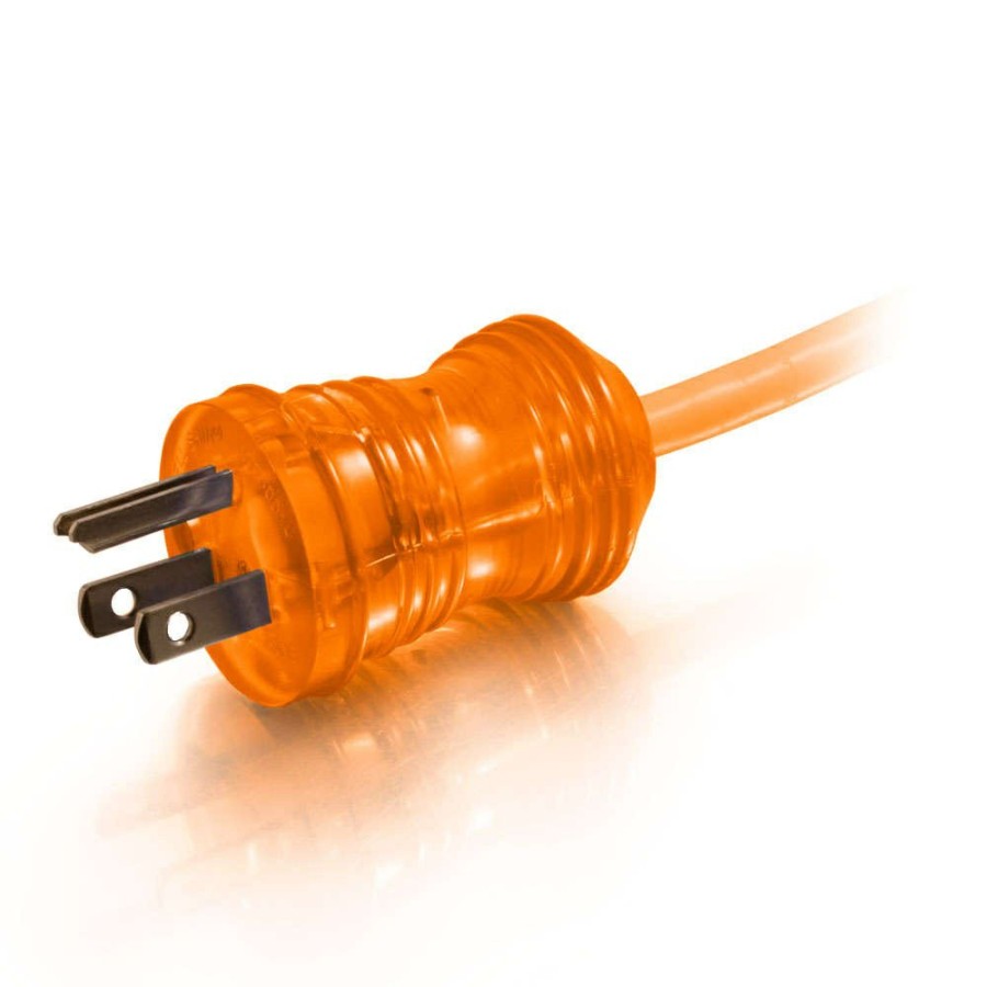 Cables to Go 50Ft (15.2M) 16 Awg Hospital Grade Power Extension Cord (Nema 5-15P To Nema 5-15R) - Orange Hot