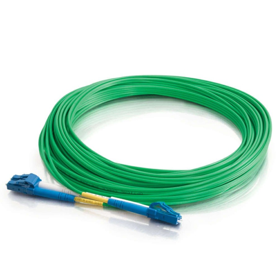 Cables to Go 3.3Ft (1M) Lc-Lc 9/125 Os2 Duplex Single-Mode Pvc Fiber Optic Cable - Green New