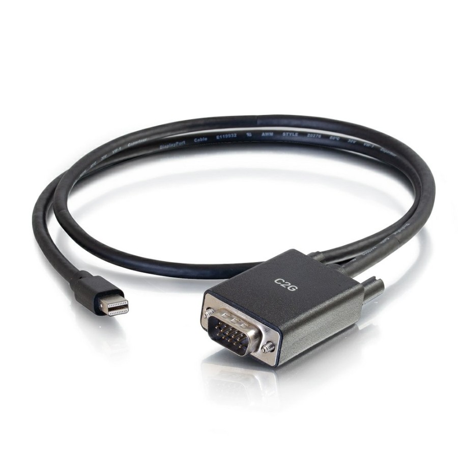 Cables to Go 3Ft (0.9M) Mini Displayport Male To Vga Male Active Adapter Cable - Black Wholesale