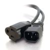 Cables to Go 6Ft (1.8M) 18 Awg Monitor Power Adapter Cord (Iec320C14 To Nema 5-15R) (Taa Compliant) New