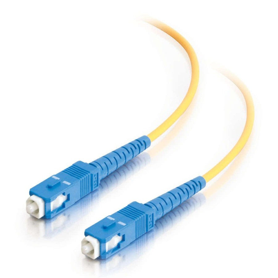 Cables to Go 3.3Ft (1M) Sc-Sc 9/125 Os2 Simplex Single-Mode Fiber Optic Cable - Plenum Cmp-Rated - Yellow Clearance