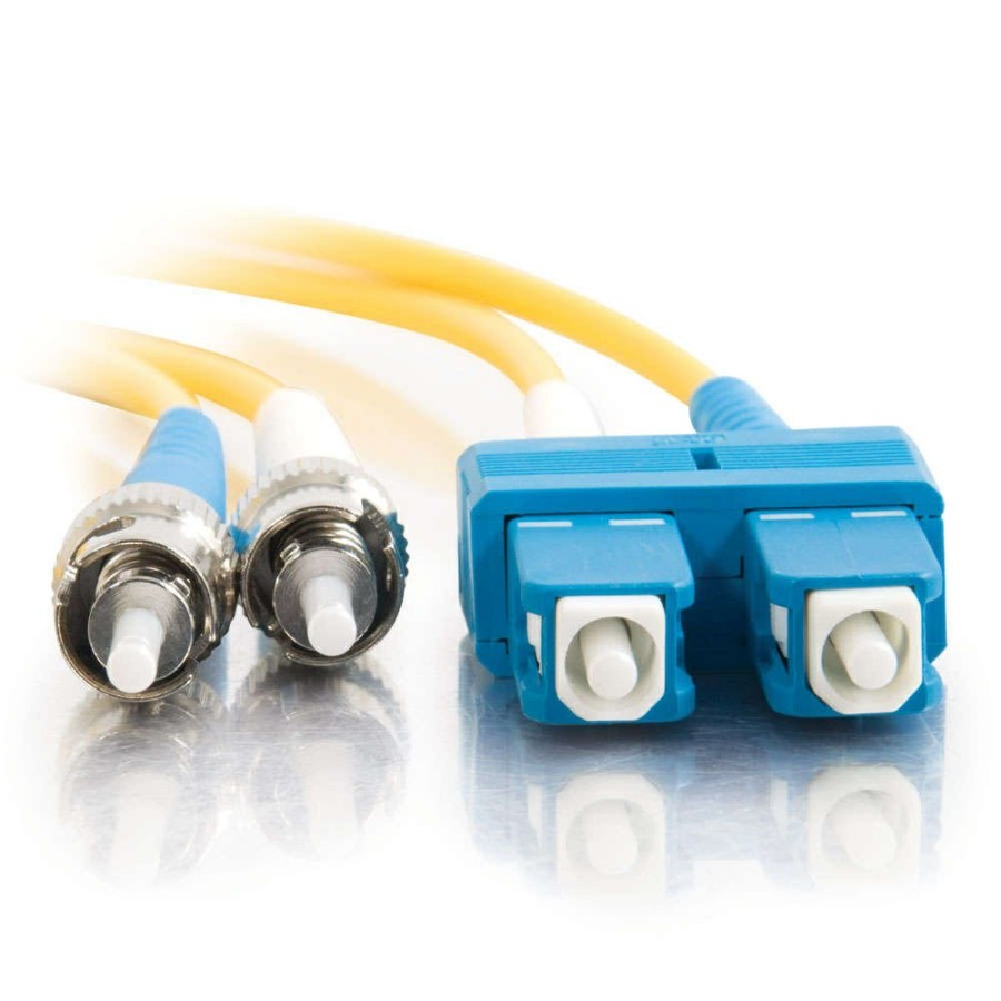 Cables to Go 98.4Ft (30M) Sc-St 9/125 Os2 Duplex Single-Mode Pvc Fiber Optic Cable (Taa Compliant) - Yellow Hot